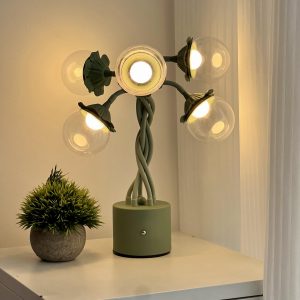 Bubble lampshade flower shaped lamp