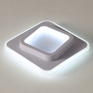 12W double-layer artistic white ceiling light