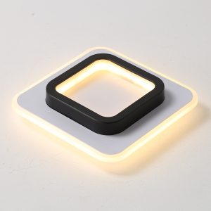 12W double-layer square shaped white ceiling light