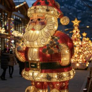 Santa Claus shaped lamp